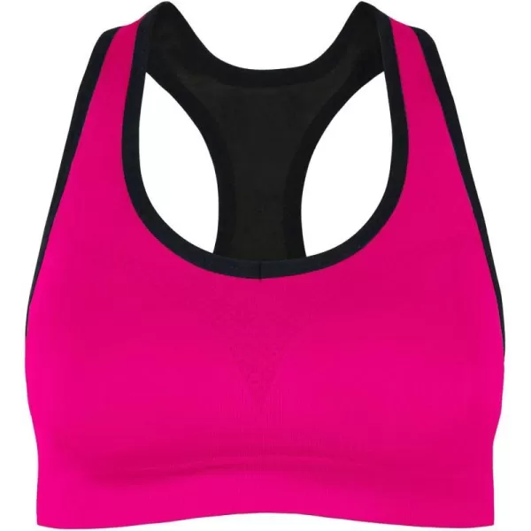 Charmian Womens High Impact Workout Yoga Running Racerback Sports BrasRose Red