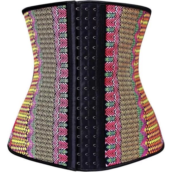 Charmian Womens Latex Underbust Waist Trainer Body Shaper 9 Steel Boned CorsetMulticoloured