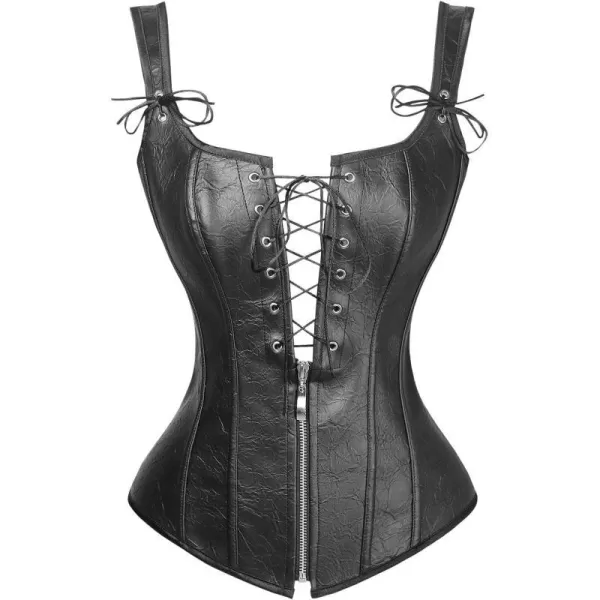Black/Faux Leather