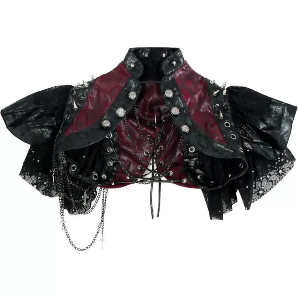 Charmian Womens Steampunk Costume Accessories Gothic Shawl Bolero Shrug JacketCharmian Womens Steampunk Costume Accessories Gothic Shawl Bolero Shrug Jacket