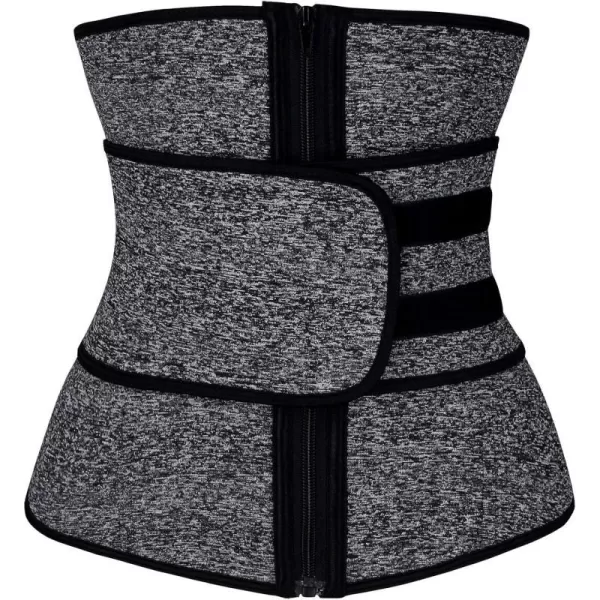 Charmian Womens Waist Trainer Belt for Weight Loss Waist Cincher Hourglass Waist ShaperGray