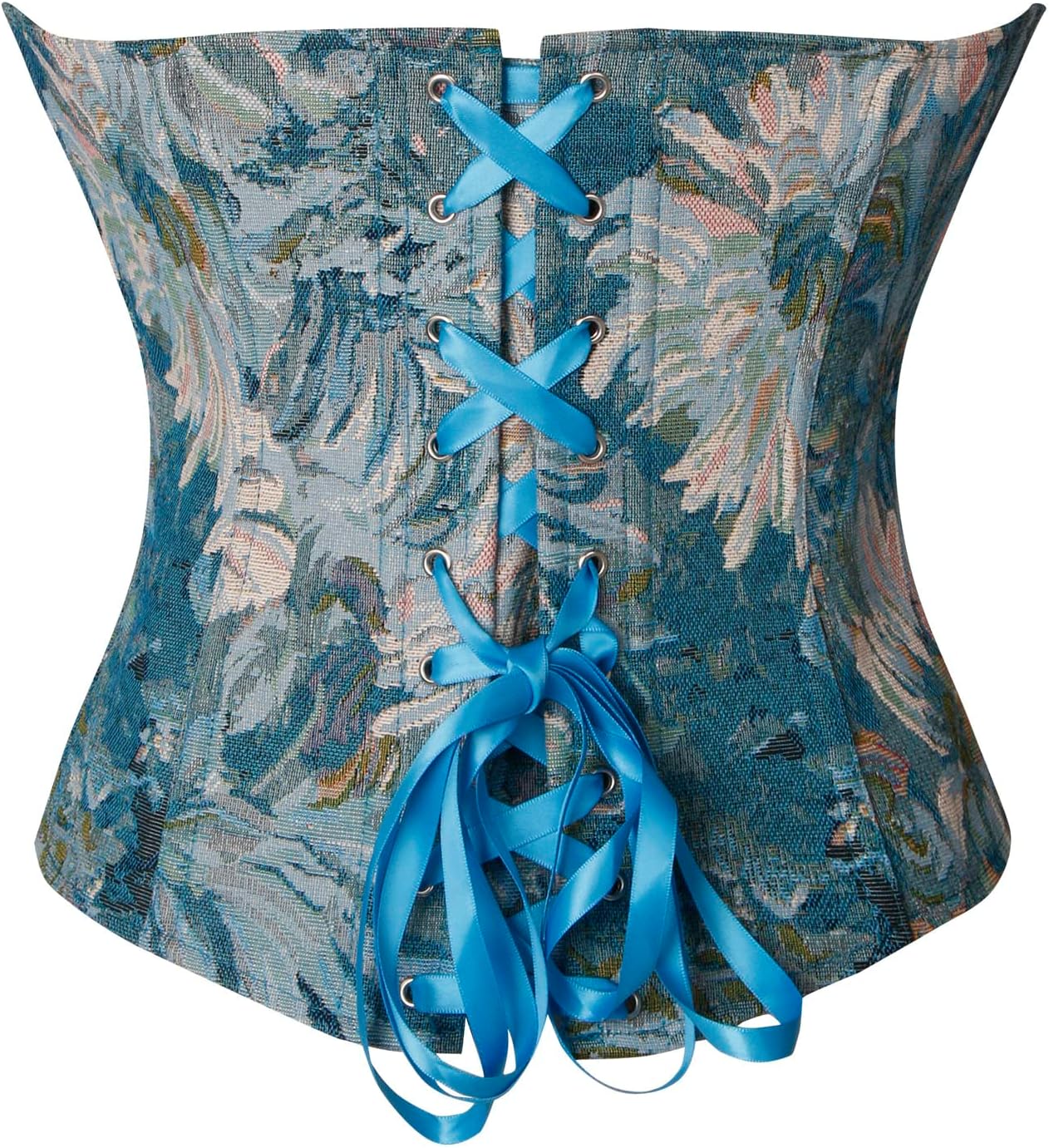 Charmian Womens Renaissance Vintage Floral Underbust Waist Training Corset Top