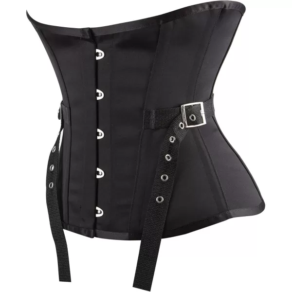 Charmian Womens Steampunk Steel Boned Waist Cincher Underbust Corset with Belt