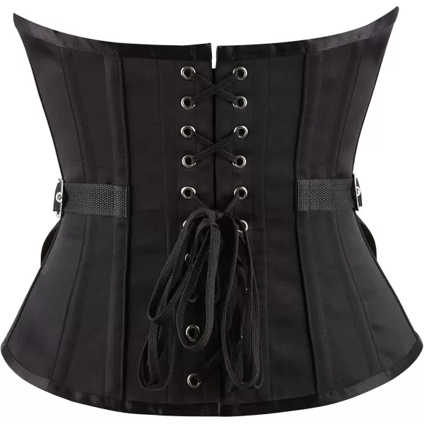 Charmian Womens Steampunk Steel Boned Waist Cincher Underbust Corset with Belt