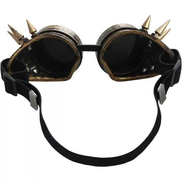 imageCharmian Steampunk Goggles Welding Retro Gothic Cyberpunk Cosplay Costume Accessory SunglassesBrown