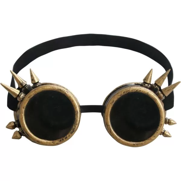 imageCharmian Steampunk Goggles Welding Retro Gothic Cyberpunk Cosplay Costume Accessory SunglassesBrown