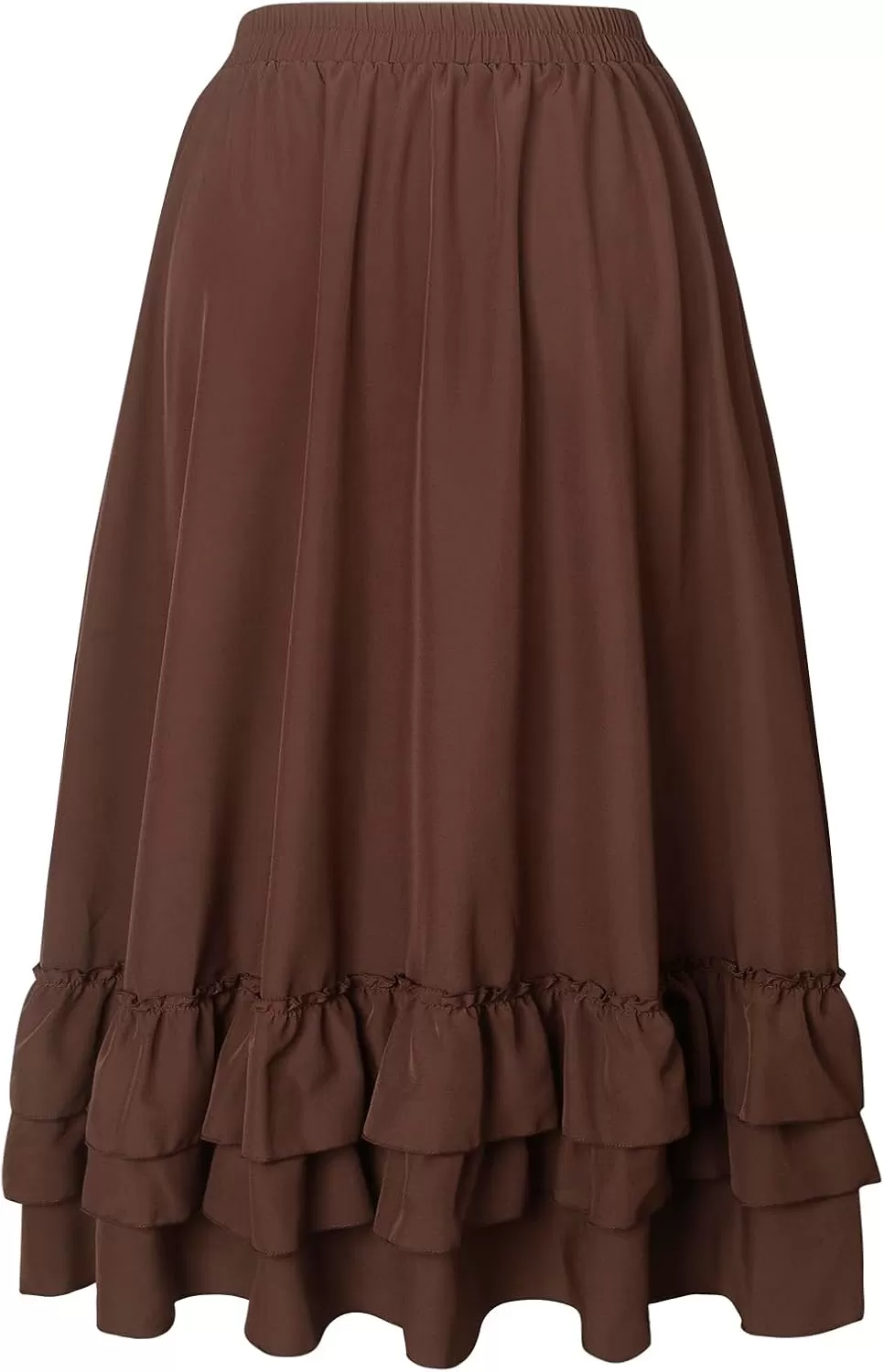 imageCharmian Womens Medieval Retro Steampunk Gothic Victorian Renaissance SkirtBrown