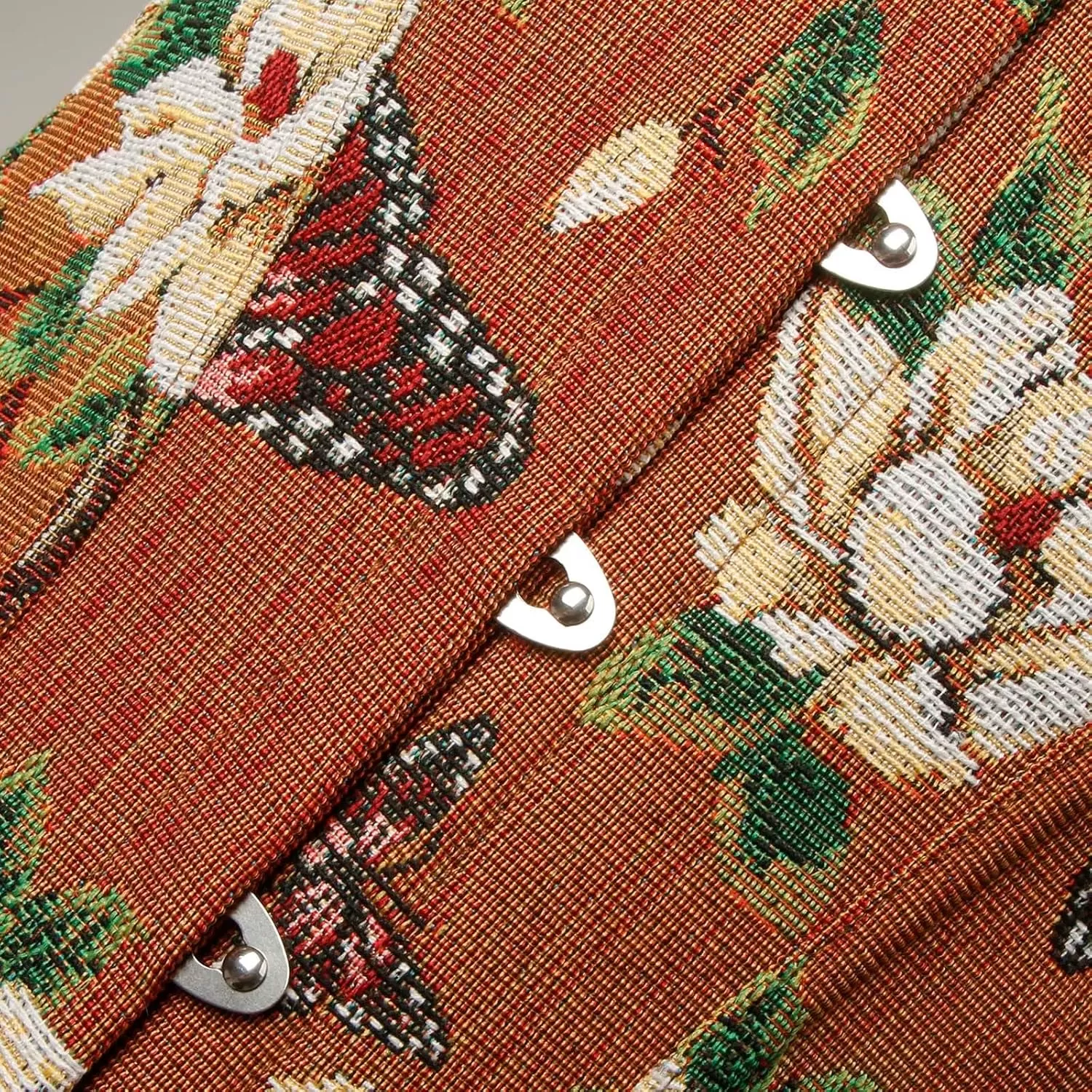 imageCharmian Womens Renaissance Vintage Butterfly Floral Print Overbust Corset TopBrown