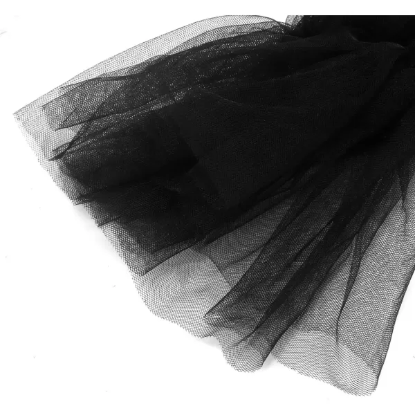 imageCharmian Womens Long Fingerless Sheer Gloves Detachable Mesh Tulle SleevesBlack