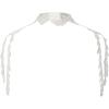 imageCharmian Womens Steampunk Victorian Chain Shoulder Wrap Cape Collar ChokerWhite
