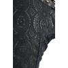 imageCharmian Womens Steampunk Gothic Lace Brocade Corset ShrugBlack