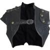 imageCharmian Womens Steampunk Gothic Lace Brocade Corset ShrugBlack