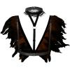 imageCharmian Costume Accessories Party Scarf Feather Shoulder Wrap Shawl with ChokerOrange