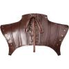 imageCharmian Womens Steampunk Gothic Leather Costume Shoulder Jacket Shrug ArmorLight Brown