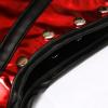 imageCharmian Womens Steampunk Gothic Leather Costume Shoulder Jacket Shrug ArmorRedBlack