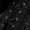 imageCharmian Womens Vintage Victorian Off Shoulder Ruffled Lace Up Overbust CorsetBlack