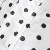 imageCharmian Womens Vintage Victorian Off Shoulder Ruffled Lace Up Overbust CorsetWhitePolka Dot