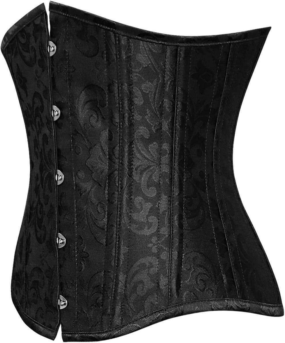 imageCharmian Womens 26 Steel Boned Vintage Brocade Underbust Waist Training Corset