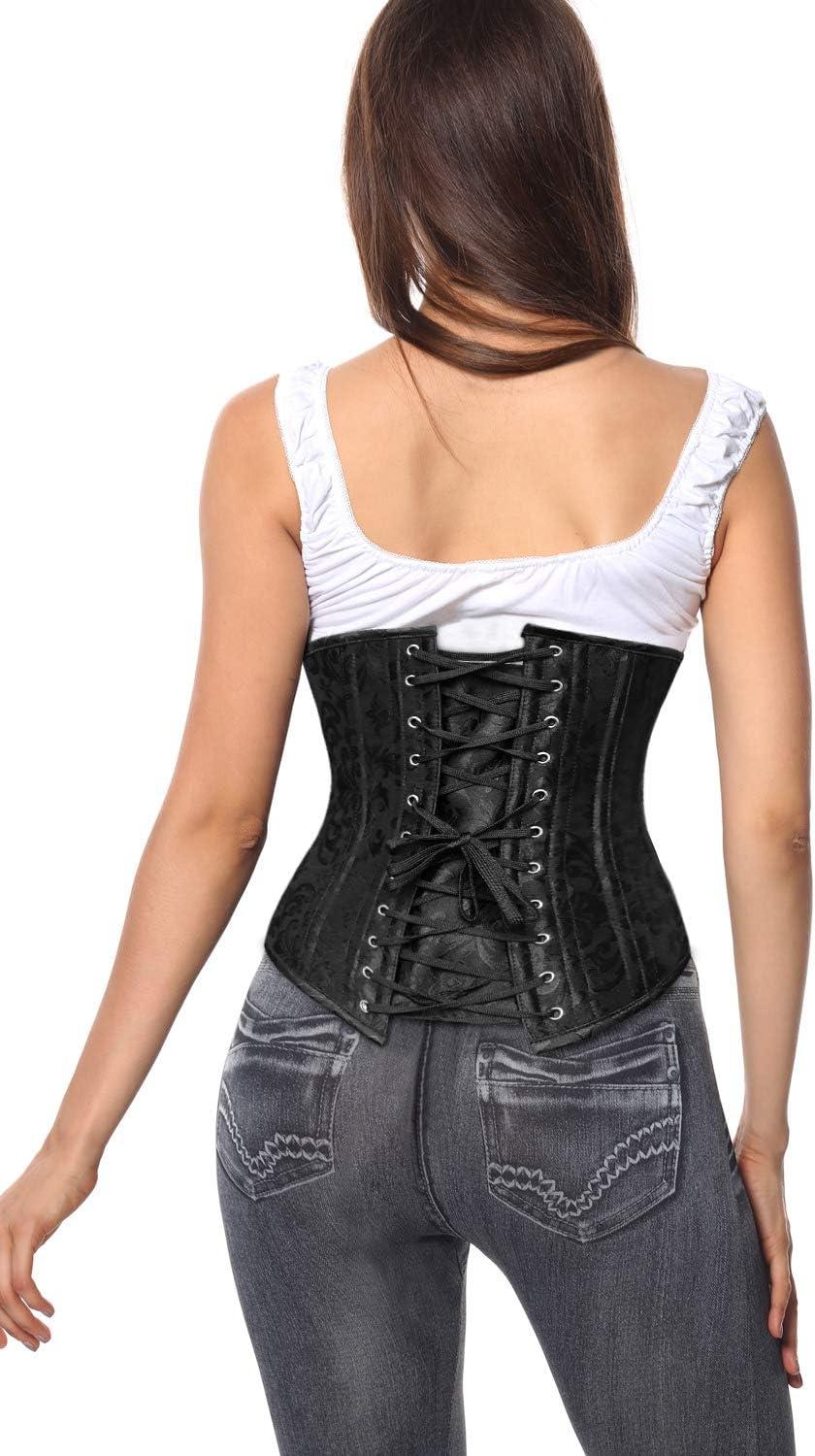 imageCharmian Womens 26 Steel Boned Vintage Brocade Underbust Waist Training Corset