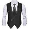 imageCharmian Mens Steampunk Victorian Renaissance Waistcoat Vest Business Suit VestBlack