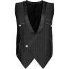 imageCharmian Mens Steampunk Victorian Renaissance Waistcoat Vest Business Suit VestBlack