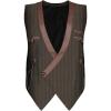 imageCharmian Mens Steampunk Victorian Renaissance Waistcoat Vest Business Suit VestBrown