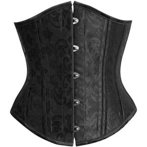 imageCharmian Womens 26 Steel Boned Vintage Brocade Underbust Waist Training Corset