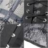 imageCharmian Womens Floral Lace Mesh Underbust Corset Steel Boned Waist Cincher