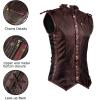 imageCharmian Mens Spiral Steel Boned Victorian Steampunk Gothic Waistcoat Vest