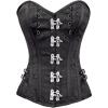 imageCharmian Womens Steampunk Gothic Brocade Spiral Steel Boned Corset with Buckles