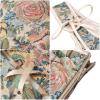 imageCharmian Womens Renaissance Floral Corset Top Bustier Bodice with ZipperBeige