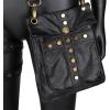 imageCharmian Womens Steampunk Leather Waist and Thigh Belt with Detachable PouchBlack