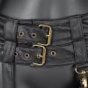 imageCharmian Womens Steampunk Leather Waist and Thigh Belt with Detachable PouchBlack
