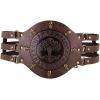 imageCharmian Mens Medieval Viking PU Leather Embossed Wide Waist Armor BeltDark Brown