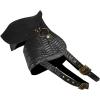 imageCharmian Womens Steampunk Gothic Punk PU Leather Single Shoulder Armor HarnessBlack