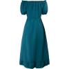 imageCharmian Womens Renaissance Medieval Off Shoulder Ruffle Sleeve Midi DressSky Blue