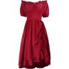 imageCharmian Womens Renaissance Medieval Off Shoulder Ruffle Sleeve Midi DressRed