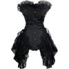 imageCharmian Womens Sexy Corset Bustier Dress Gothic Victorian Cosplay Party OutfitBlack