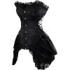 imageCharmian Womens Sexy Corset Bustier Dress Gothic Victorian Cosplay Party OutfitBlack