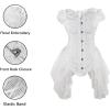 imageCharmian Womens Sexy Corset Bustier Dress Gothic Victorian Cosplay Party OutfitWhite