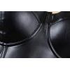 imageCharmian Womens Spaghetti Straps PU Leather Bustier Crop TopBlack