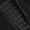 imageCharmian Womens Spaghetti Straps PU Leather Bustier Crop TopMatt Black
