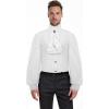 imageCharmian Mens Gothic Victorian Long Sleeve Ruffled Pirate Shirt with Buttons