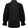 imageCharmian Mens Vintage Ruffled Long Sleeve Pirate Shirt Vampire Costume Top