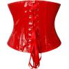 imageCharmian Womens Gothic PVC Leather Front Zipper Underbust Corset with Buckles