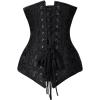 imageCharmian Womens 26 Steel Boned Cotton Long Torso Hourglass Body Shaper Corset26heavysteelblack