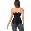 imageCharmian Womens 26 Steel Boned Cotton Long Torso Hourglass Body Shaper Corset26heavysteelblack
