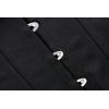 imageCharmian Womens 26 Steel Boned Cotton Long Torso Hourglass Body Shaper CorsetBlack