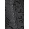 imageCharmian Womens 26 Steel Boned Cotton Long Torso Hourglass Body Shaper CorsetSatin Black