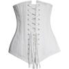 imageCharmian Womens 26 Steel Boned Cotton Long Torso Hourglass Body Shaper CorsetUnderbustwhite